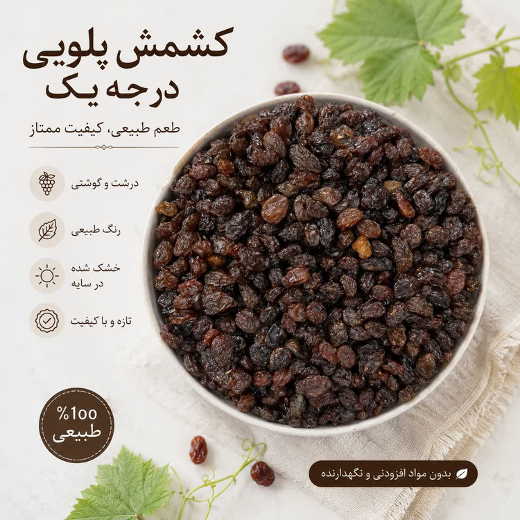 کشمش پلویی مشکی ۵۰۰ گرمی